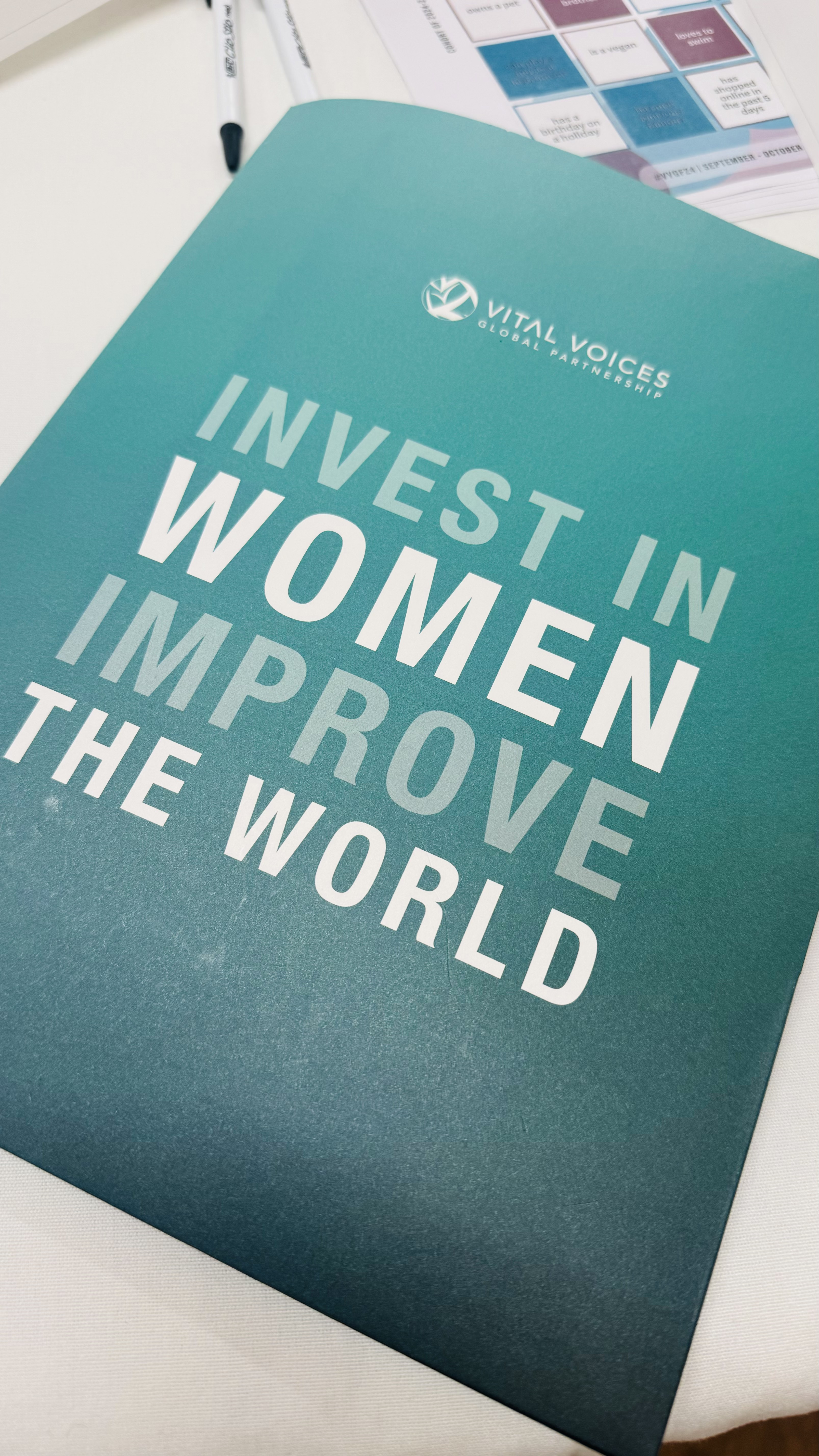 "Invest in Women, Improve the World" — Vital Voices Global Partnership program booklet · Vital Voices Global Fellows Program · October 2024 · Washington, D.C.