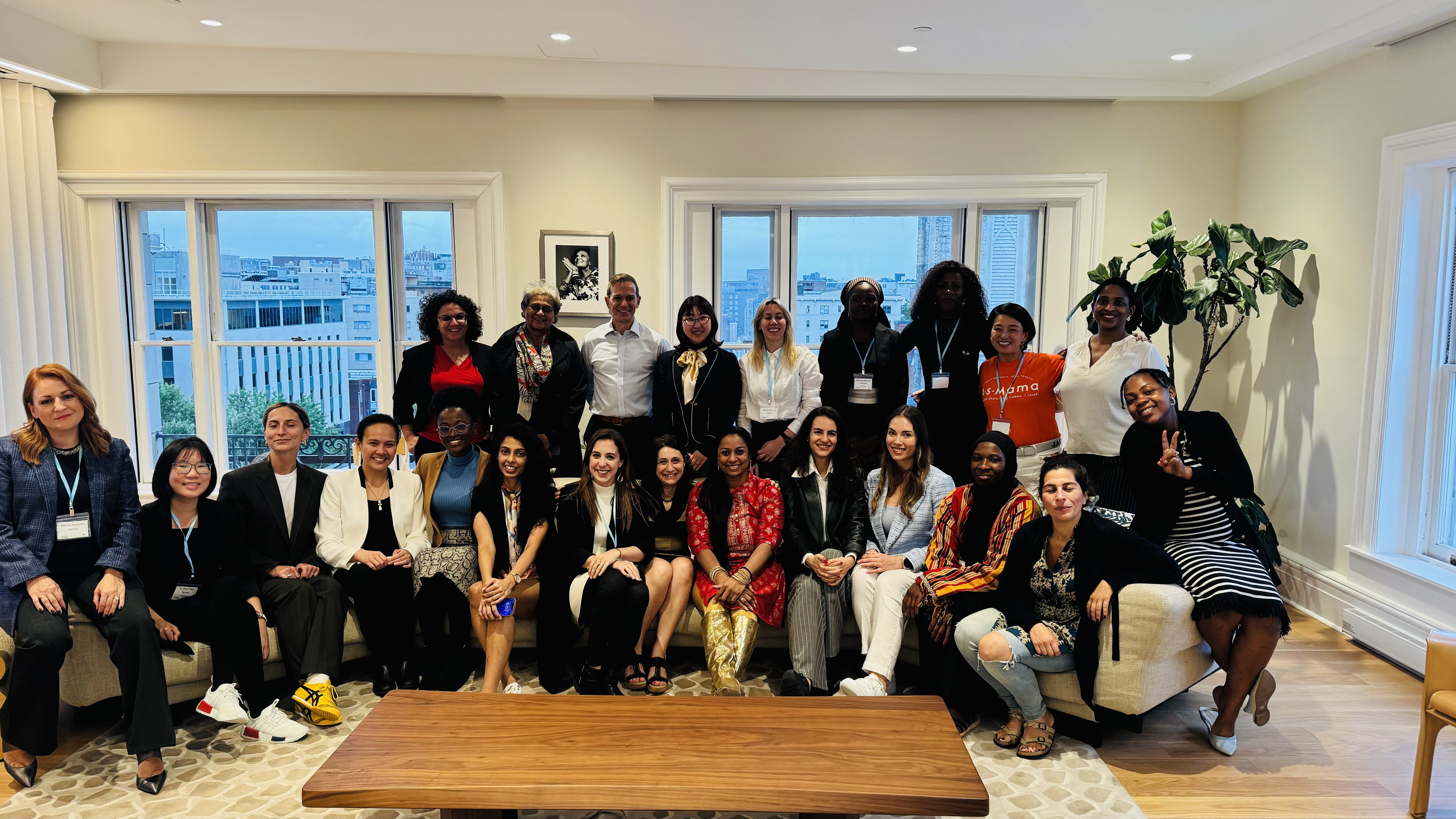 Vital Voices Global Fellows cohort group photo with FedEx executive — Vital Voices Global Fellows Program · Washington, D.C. · October 2024