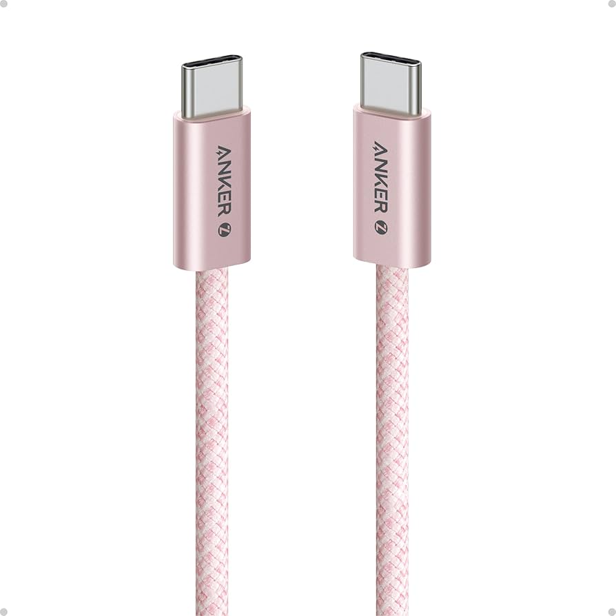 Anker Rose Gold USB-C to USB-C Braided Cable