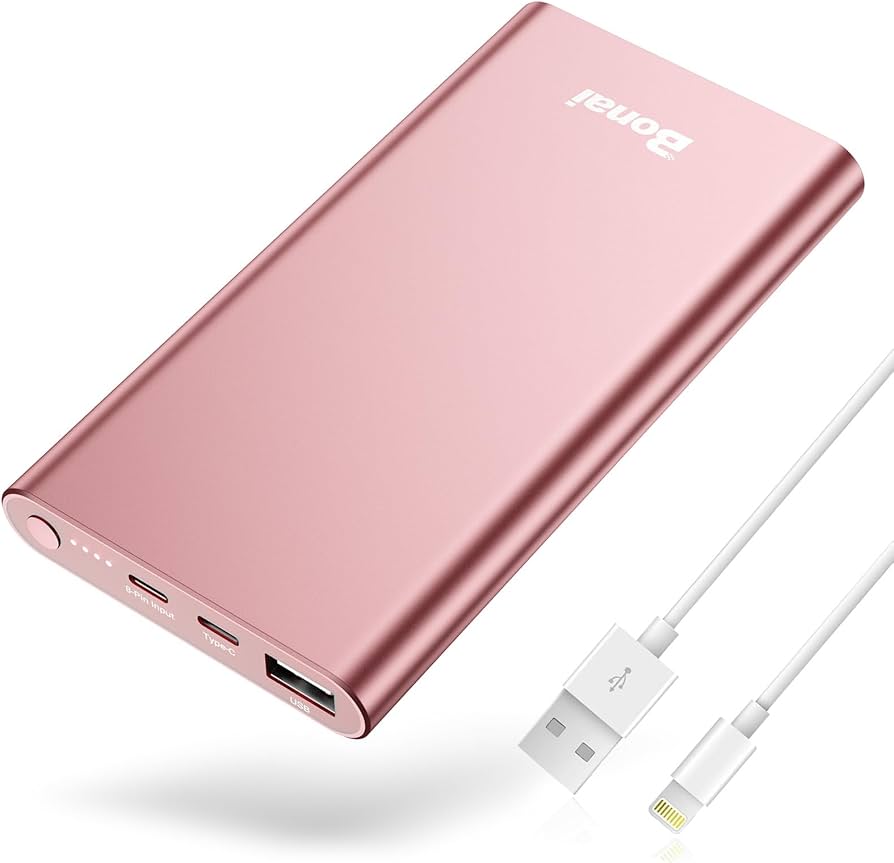 BONAI Rose Gold Portable Charger 12000mAh
