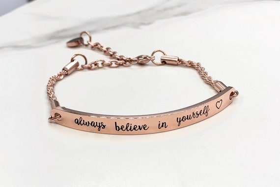 OVNMFH Adjustable Inspirational Bracelet