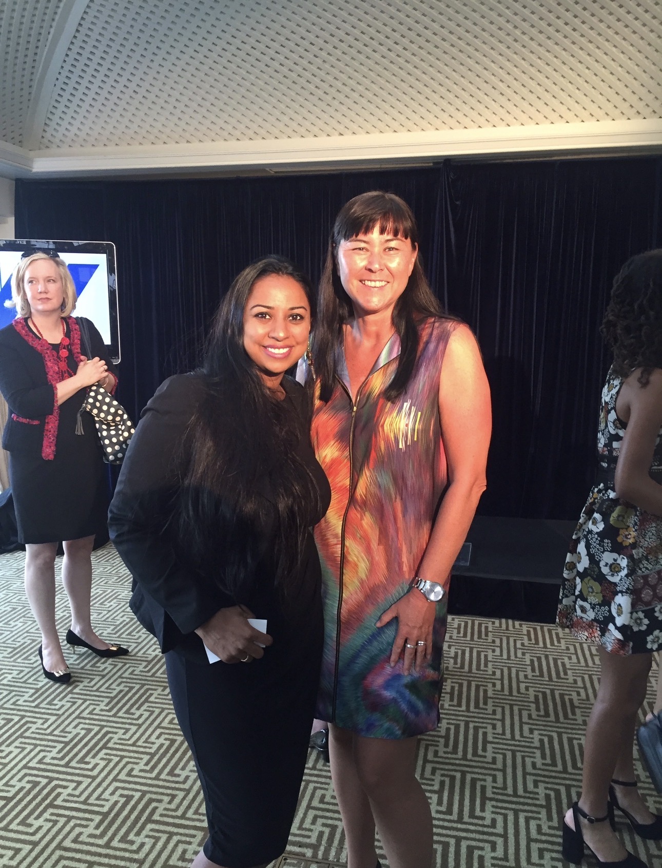 Anu Bhardwaj with a fellow changemaker at a USOW side event — Washington DC, 2016