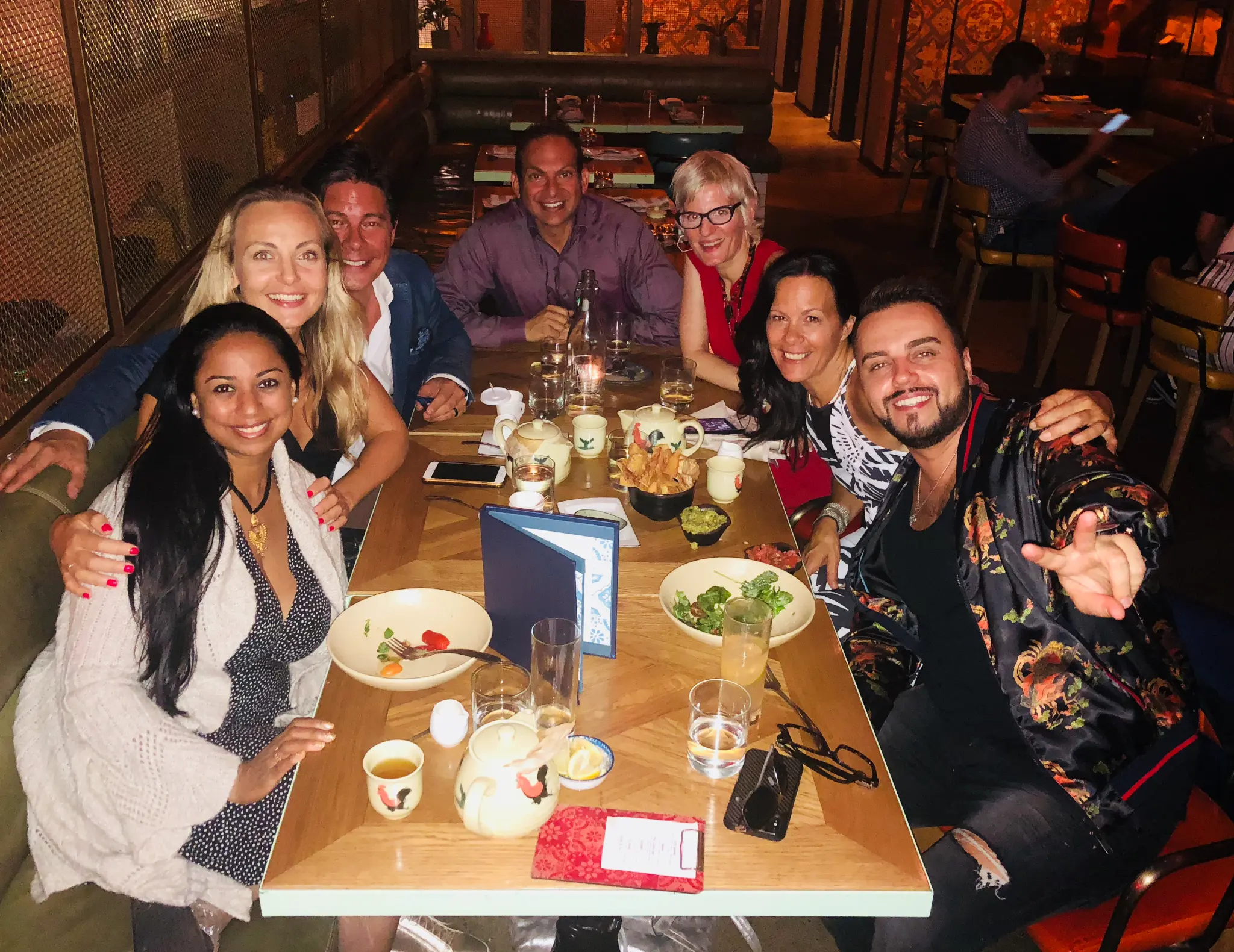 Anu Bhardwaj with blockchain community leaders — dinner at Blockchain Futurist Conference Toronto