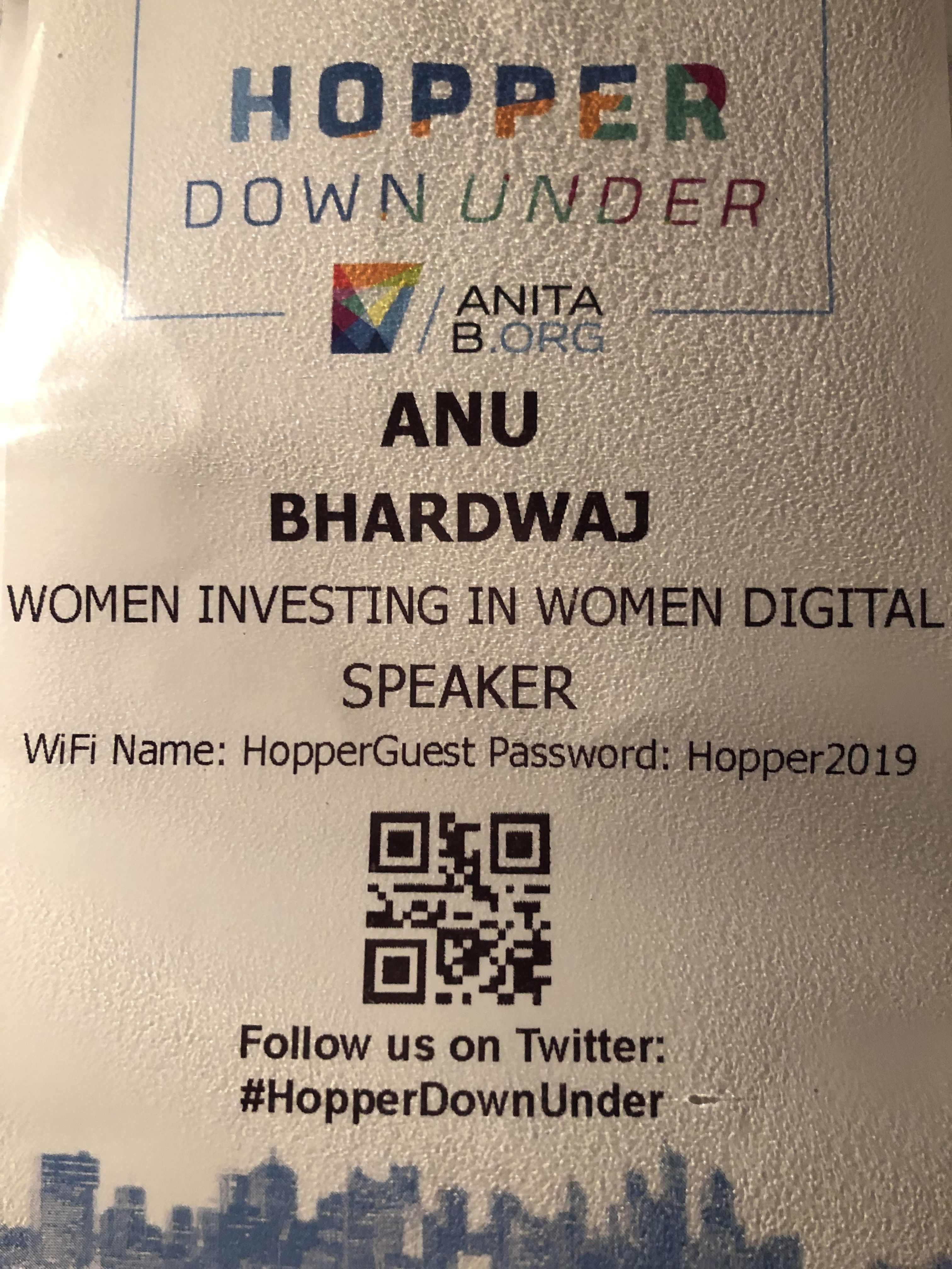 Hopper Down Under — AnitaB.org Brisbane 2019