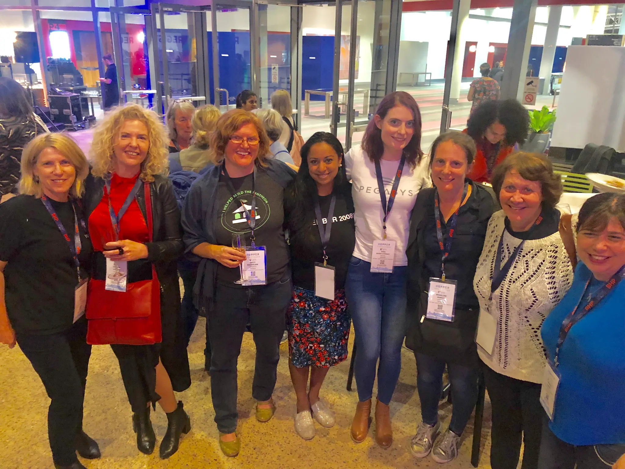 Anu Bhardwaj with women tech leaders — Hopper Down Under, Brisbane 2019