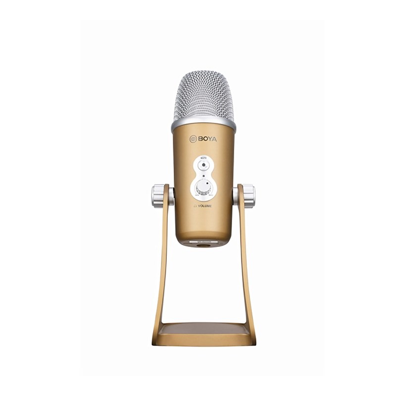 BOYA BY-PM700G USB Podcast Microphone — Gold
