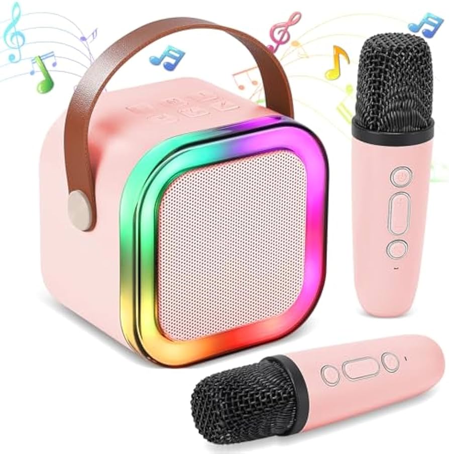 Mini Karaoke Machine for Kids — Pink