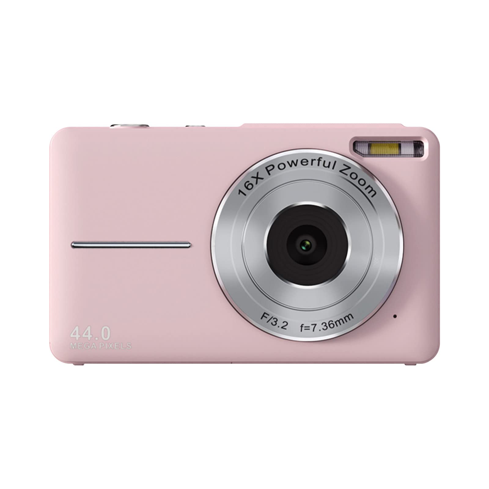 Pink 1080P Digital Camera — 44MP with 32GB Card